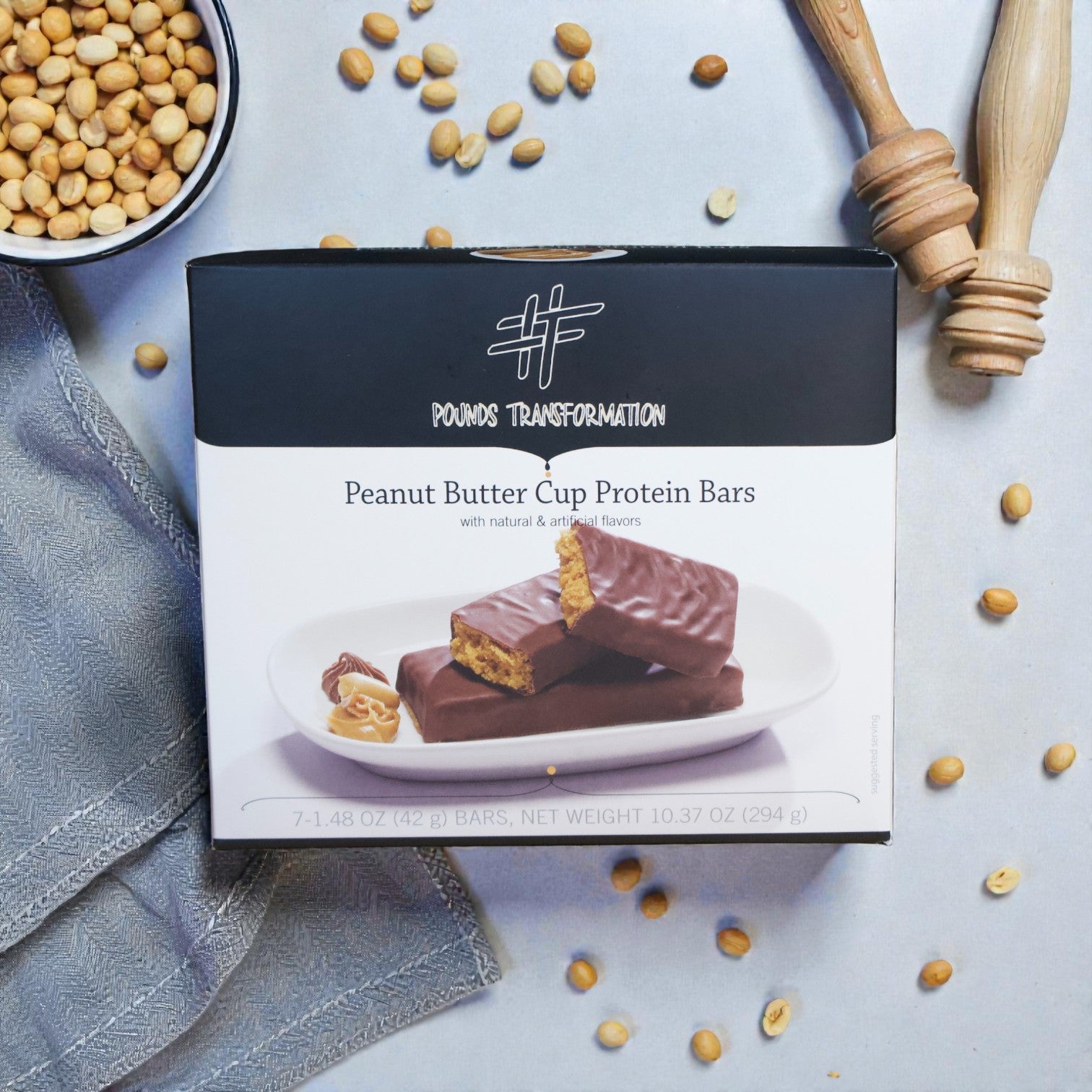 Pounds Peanut Butter Cup Bar Very Low Carb Protein Diet Bars - 7/box